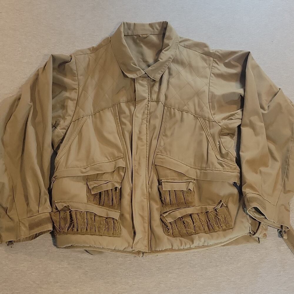 Columbia Gallatin Range Men's XL Tan Field Jacket Full Zip Pockets Insulated